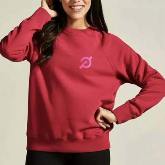 Peloton Spiritual Gangster Pink Crewneck‎ Sweatshirt Size Medium - Picture 1 of 5